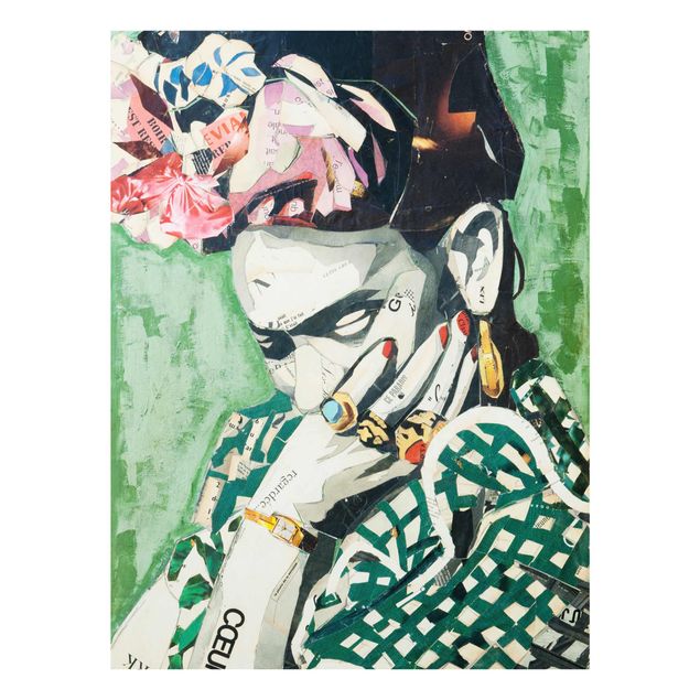 Glasschilderijen Frida Kahlo - Collage No.3
