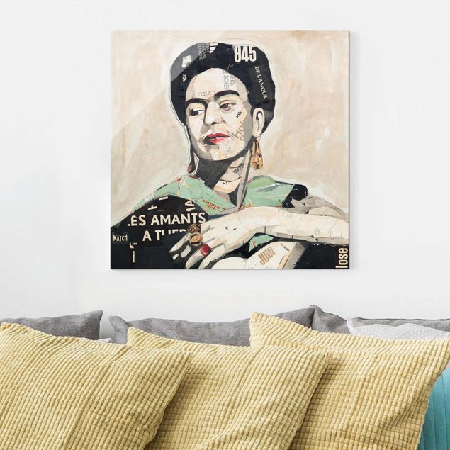 Glasschilderijen Frida Kahlo - Collage No.4