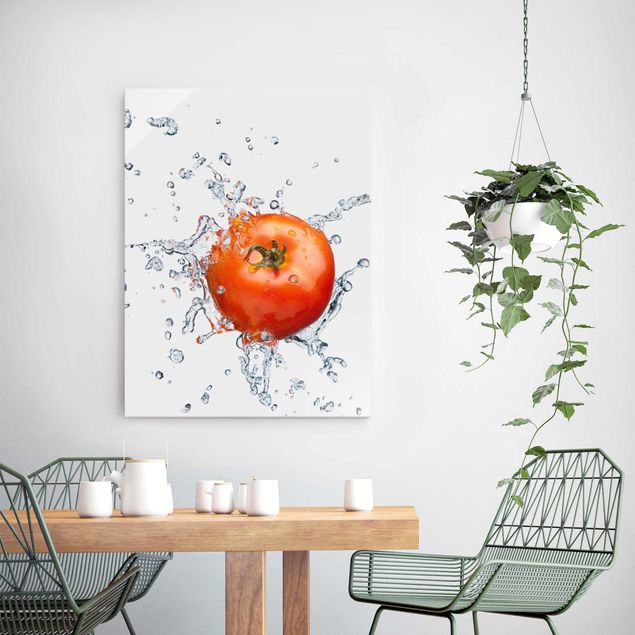 Glasschilderijen Fresh Tomato