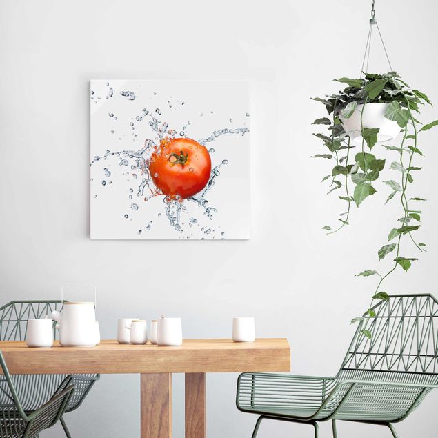 Glasschilderijen Fresh Tomato