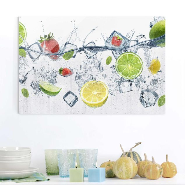 Glasschilderijen Fruit Cocktail