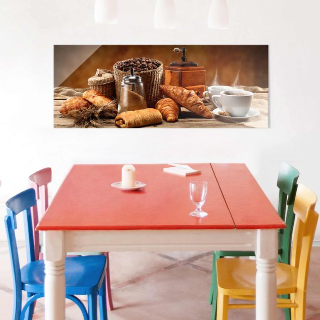 Glasschilderijen Breakfast Table
