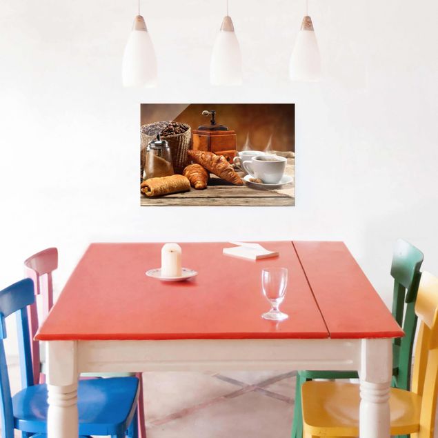 Glasschilderijen Breakfast Table