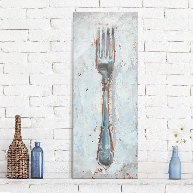 Glas Magnetboard Impressionistic Cutlery - Fork