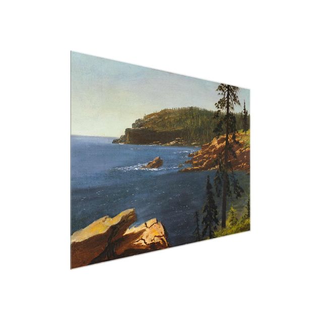 Glasschilderijen Albert Bierstadt - California Coast