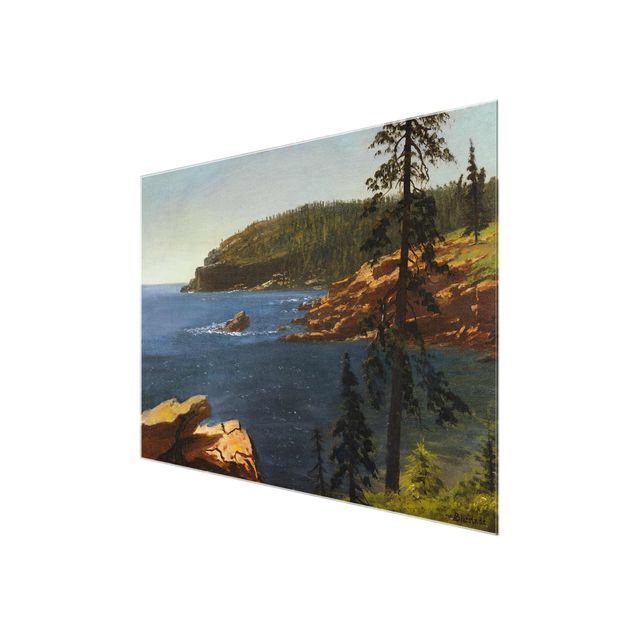Glasschilderijen Albert Bierstadt - California Coast