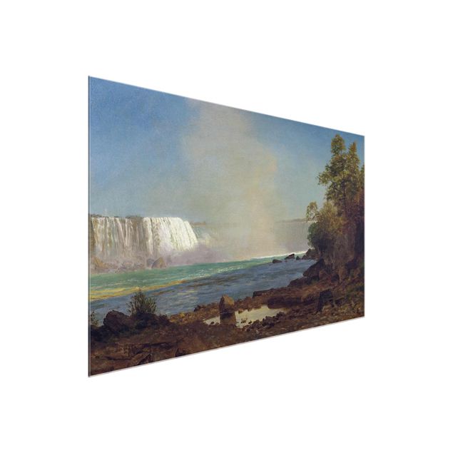 Glasschilderijen Albert Bierstadt - Niagara Falls