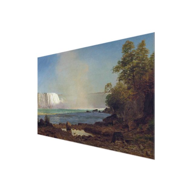 Glasschilderijen Albert Bierstadt - Niagara Falls