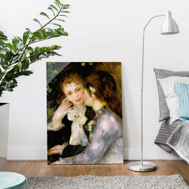 Glasschilderijen Auguste Renoir - Confidences