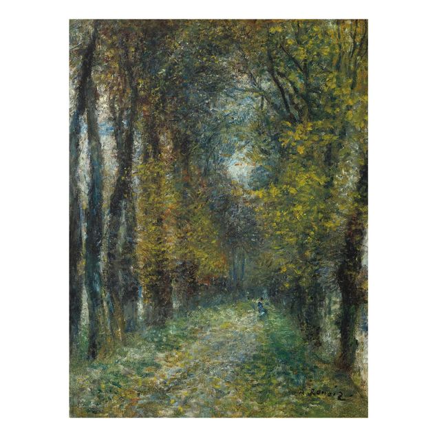Glasschilderijen Auguste Renoir - The Allée