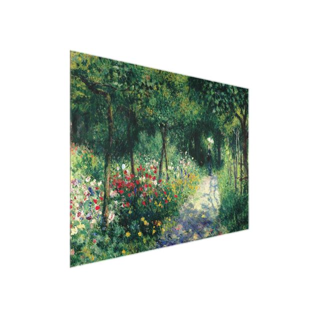 Glasschilderijen Auguste Renoir - Women In A Garden