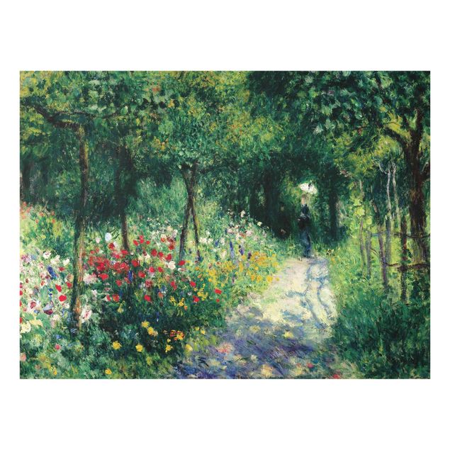 Glasschilderijen Auguste Renoir - Women In A Garden