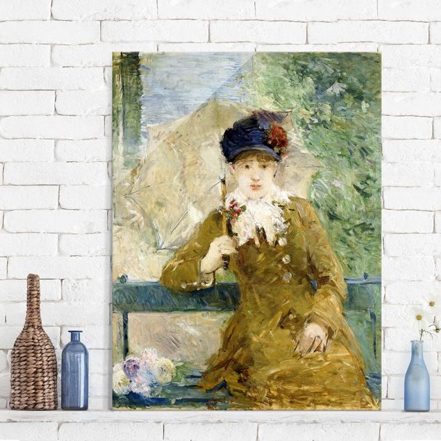 Glas Magnetboard Berthe Morisot - Lady with Parasol