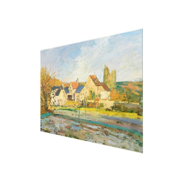 Glasschilderijen Camille Pissarro - Landscape Near Pontoise