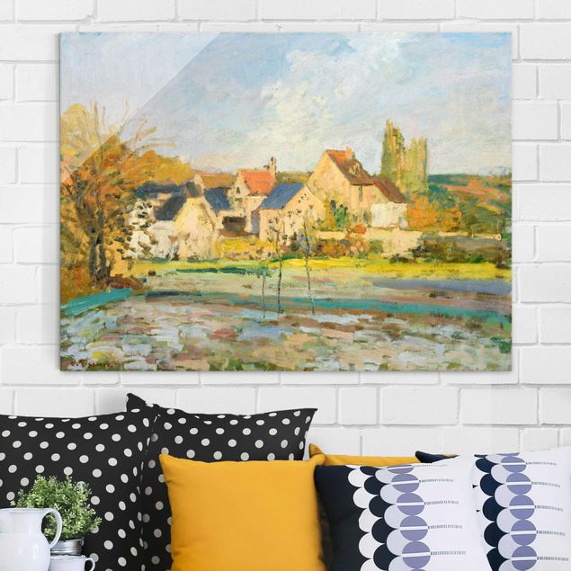 Glas Magnetboard Camille Pissarro - Landscape Near Pontoise