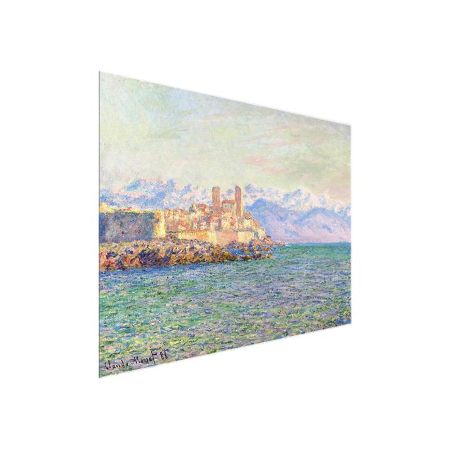 Glasschilderijen Claude Monet - Antibes, Le Fort