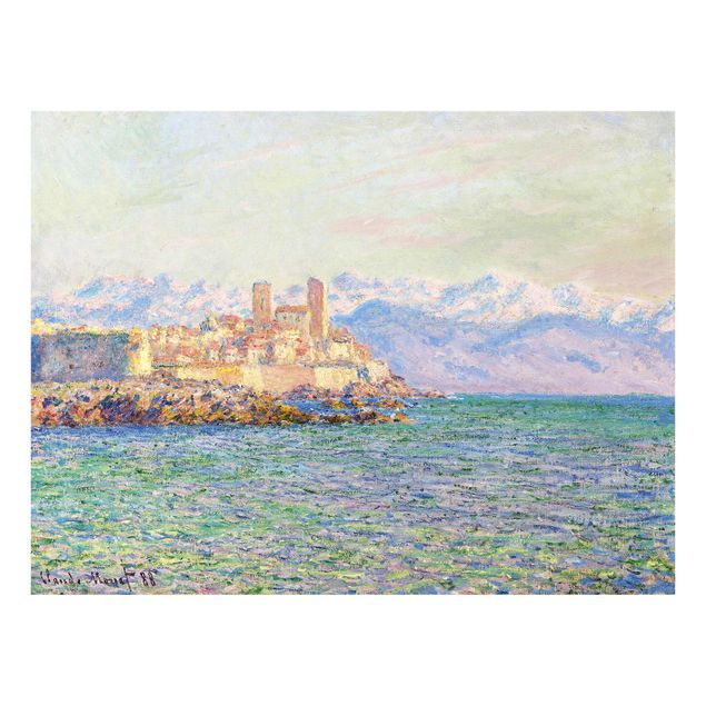 Glasschilderijen Claude Monet - Antibes, Le Fort
