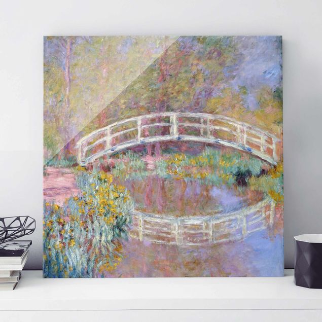Glas Magnettafel Claude Monet - Bridge Monet's Garden