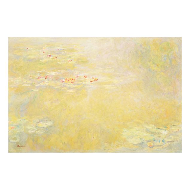 Glasschilderijen Claude Monet - The Water Lily Pond