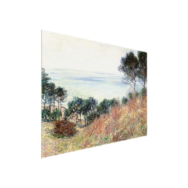 Glasschilderijen Claude Monet - The Coast Of Varengeville