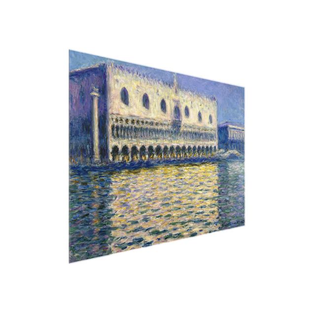 Glasschilderijen Claude Monet - The Palazzo Ducale