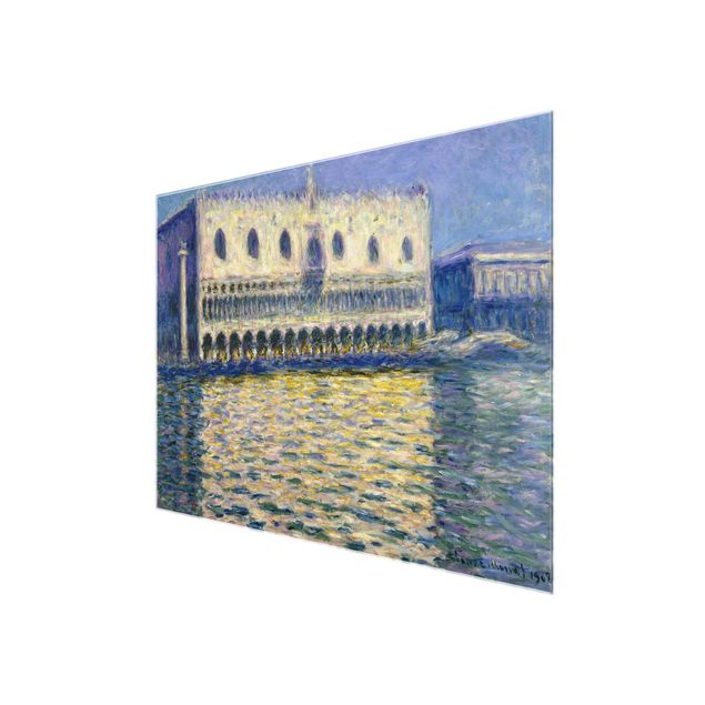 Glasschilderijen Claude Monet - The Palazzo Ducale