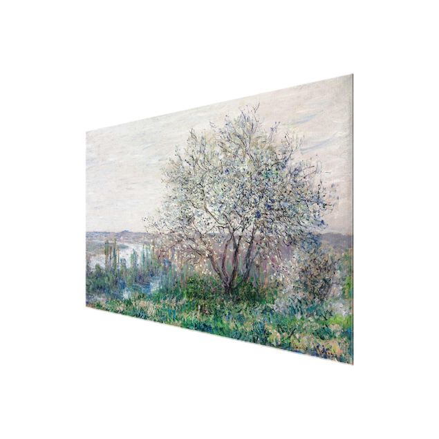 Glasschilderijen Claude Monet - Spring in Vétheuil
