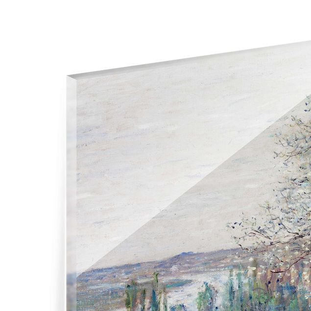 Glasschilderijen Claude Monet - Spring in Vétheuil