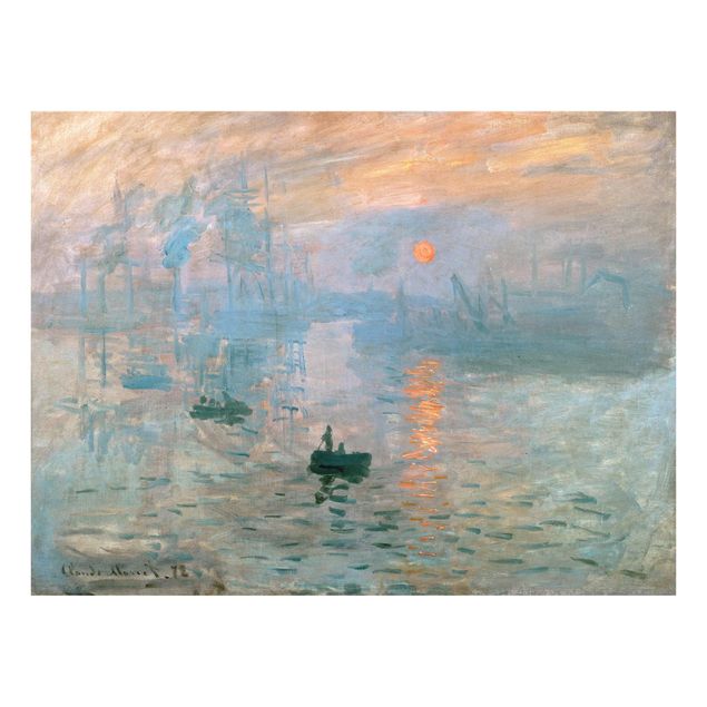Glasschilderijen Claude Monet - Impression (Sunrise)