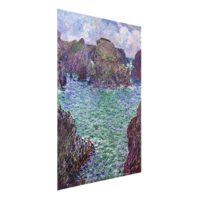 Glasschilderijen Claude Monet - Port-Goulphar, Belle-Île