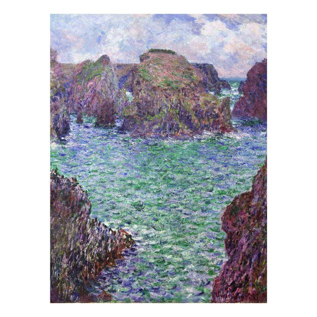 Glasschilderijen Claude Monet - Port-Goulphar, Belle-Île