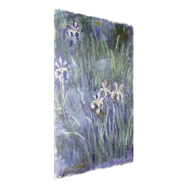 Glasschilderijen Claude Monet - Iris