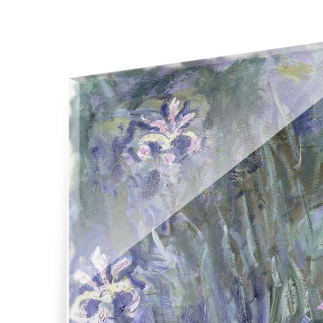 Glasschilderijen Claude Monet - Iris