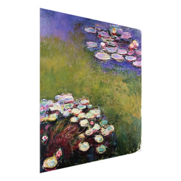 Glasschilderijen Claude Monet - Water Lilies
