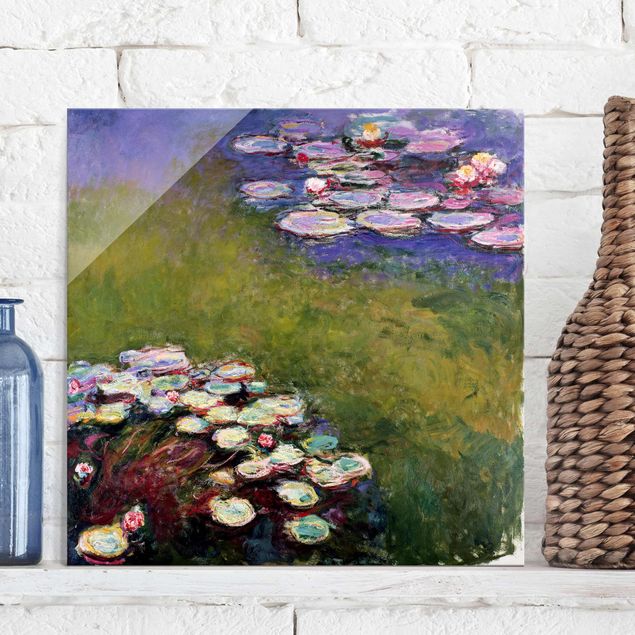 Magnettafel Glas Claude Monet - Water Lilies