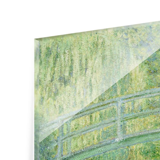 Glasschilderijen Claude Monet - Japanese Bridge