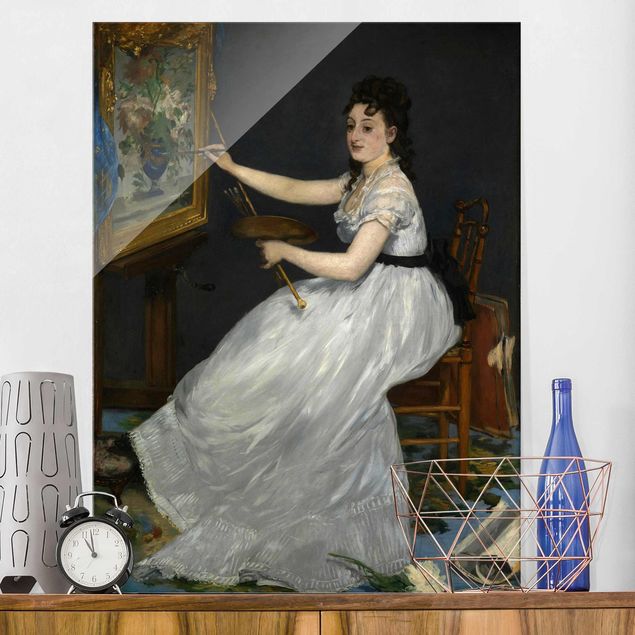 Glas Magnettafel Edouard Manet - Eva Gonzalès