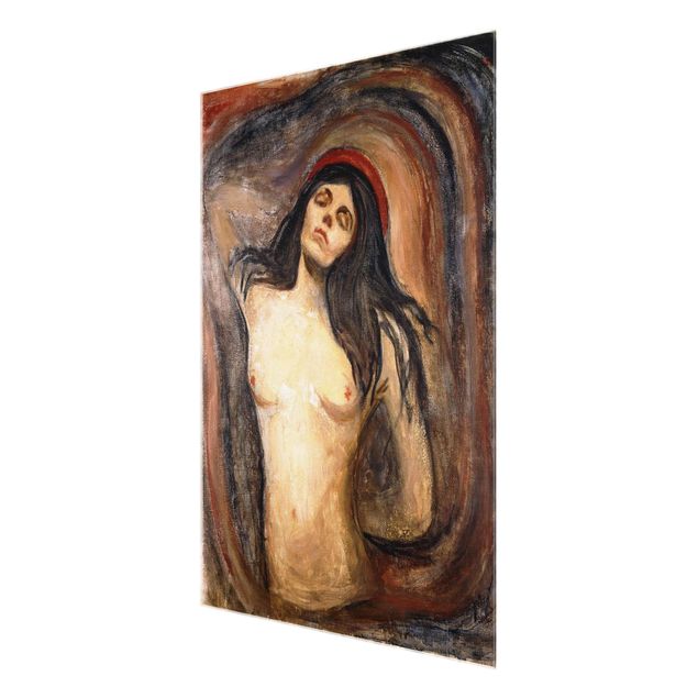 Glasschilderijen Edvard Munch - Madonna