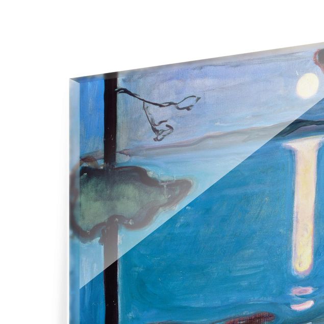 Glasschilderijen Edvard Munch - Moon Night