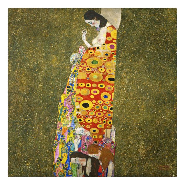 Glasschilderijen Gustav Klimt - Hope II