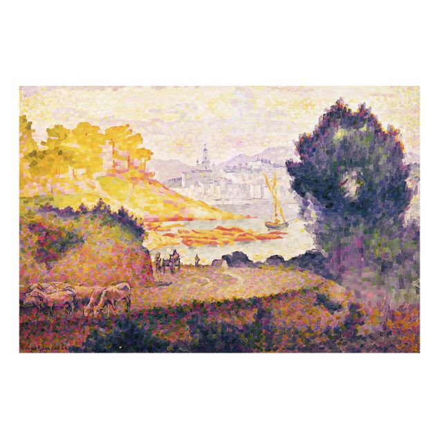 Glasschilderijen Henri Edmond Cross - View of Menton