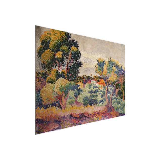 Glasschilderijen Henri Edmond Cross - Eucalyptus And Olive Grove