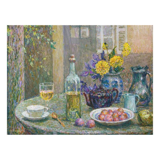Glasschilderijen Henri Le Sidaner - Yellow Dahlias