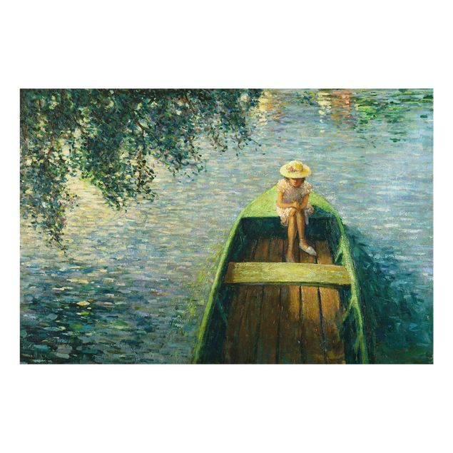 Glasschilderijen Henri Lebasque - By Boat on the Marne