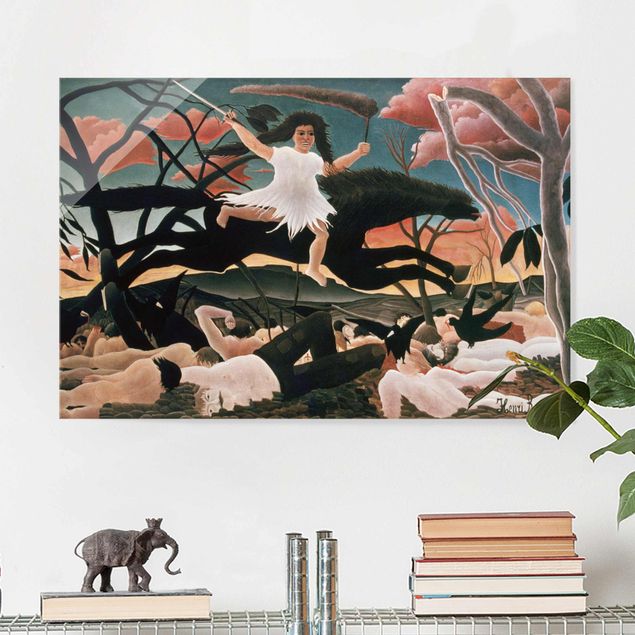 Glas Magnettafel Henri Rousseau - War or the Ride of Discord
