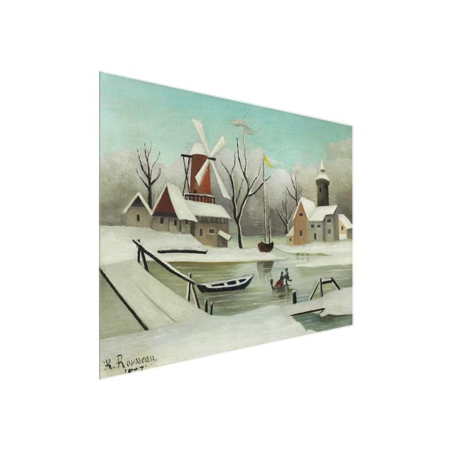 Glasschilderijen Henri Rousseau - Winter