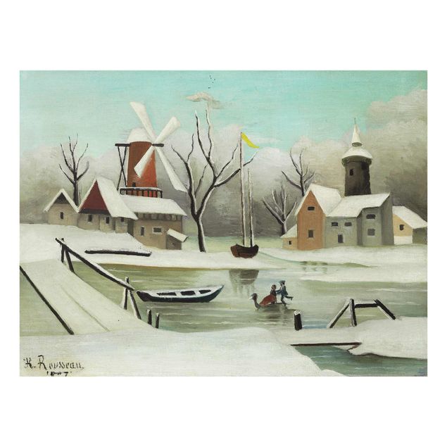 Glasschilderijen Henri Rousseau - Winter