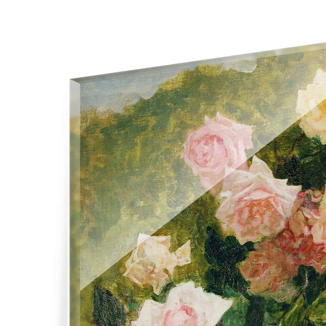 Glasschilderijen Luigi Rossi - A Study Of Roses