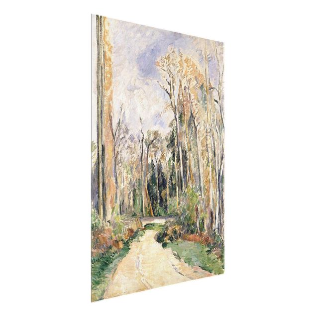 Glasschilderijen Paul Cézanne - Path at the Entrance to the Forest