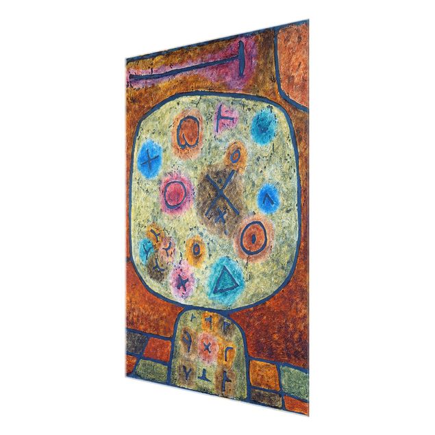 Glasschilderijen Paul Klee - Flowers in Stone
